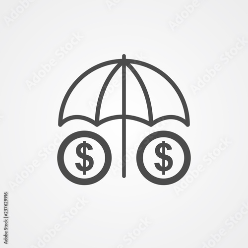 Insurance vector icon sign symbol