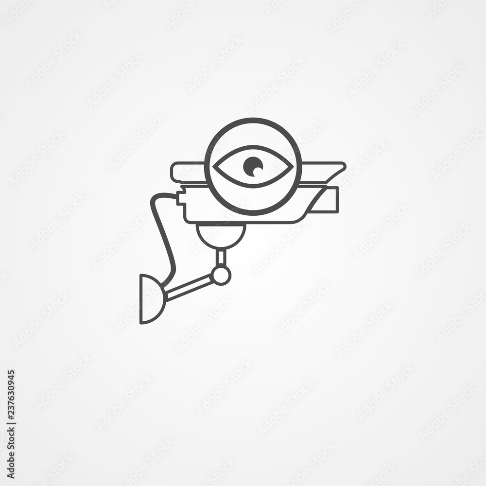 Security camera vector icon sign symbol Security camera vector icon sign symbol
