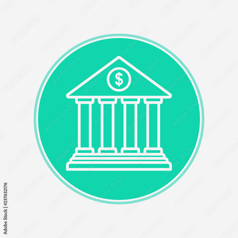 Bank vector icon sign symbol Bank vector icon sign symbol