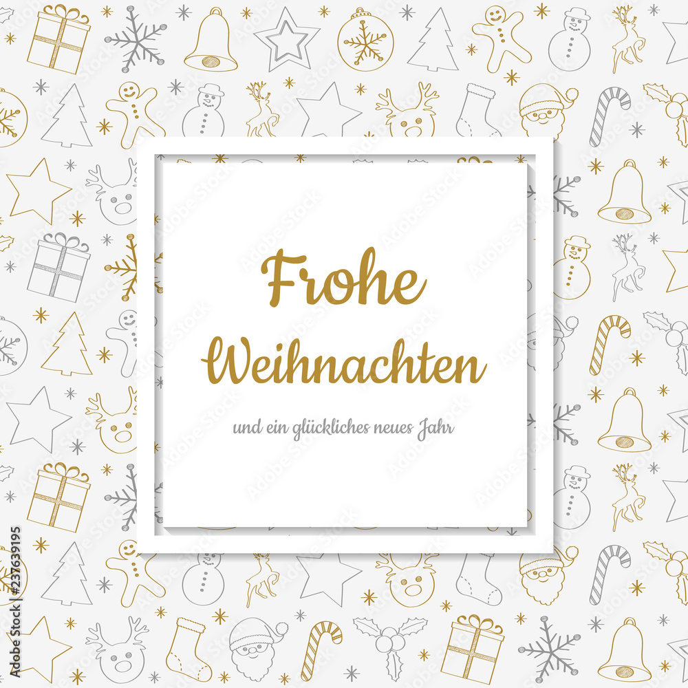 Frohe Weihnachten und Gluckliches Neues Jahr - german Christmas wishes. Vector. Frohe Weihnachten und Gluckliches Neues Jahr - german Christmas wishes. Vector.