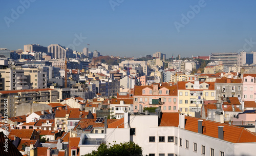 Fototapeta Naklejka Na Ścianę i Meble -  Lisbon, Portugal houses and buildings