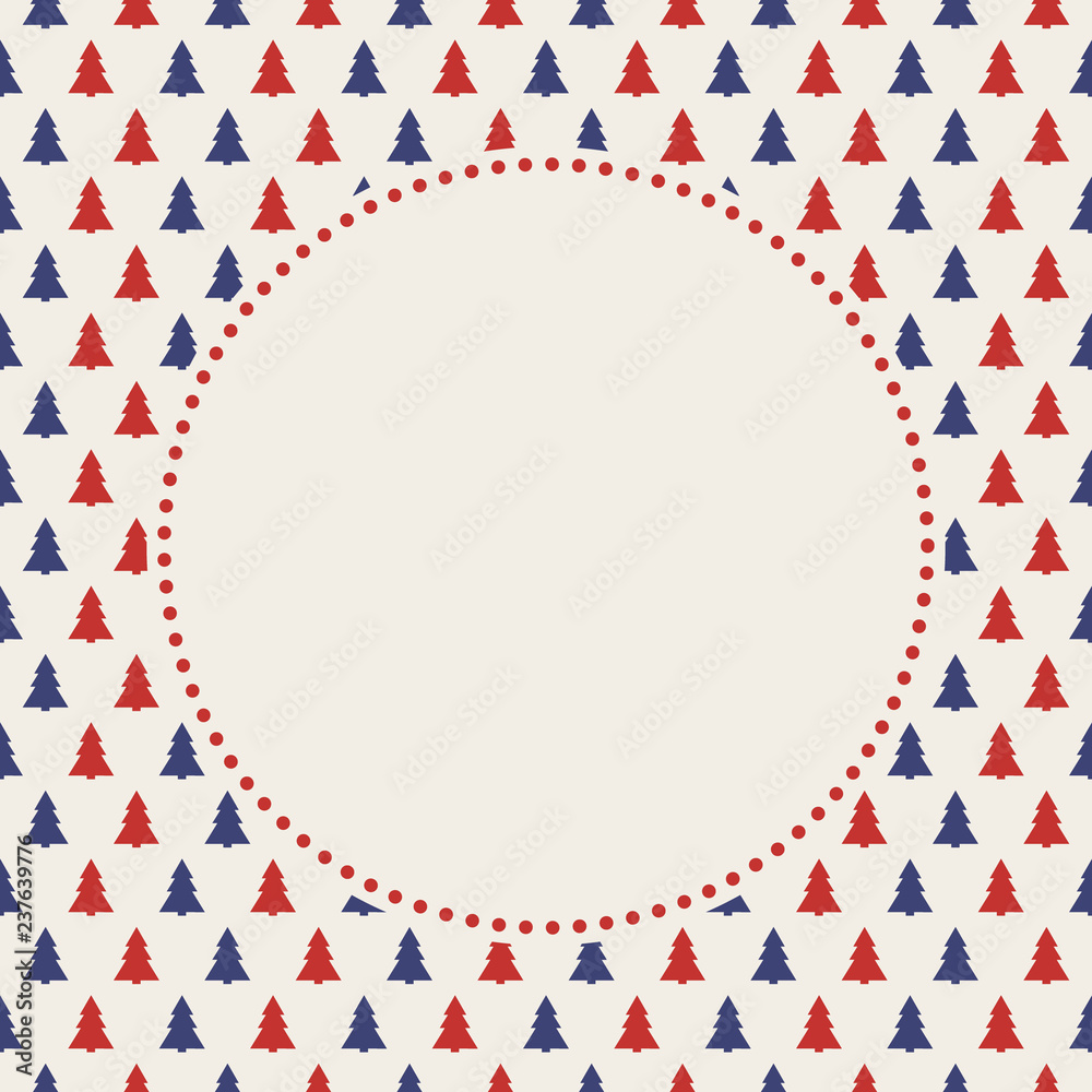 Christmas background with decorative trees - layout of a card. Vector. Christmas background with decorative trees - layout of a card. Vector.