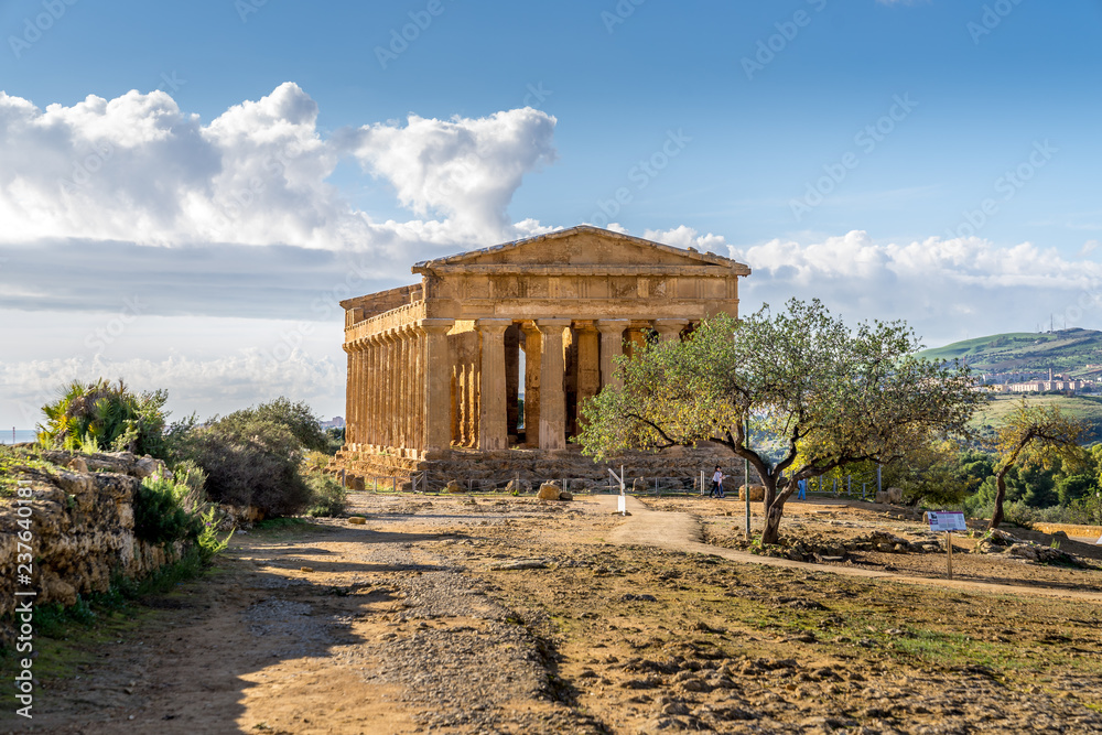 The Valley of the Temples  - An archaeological site in Agrigento, Sicily, Italy.