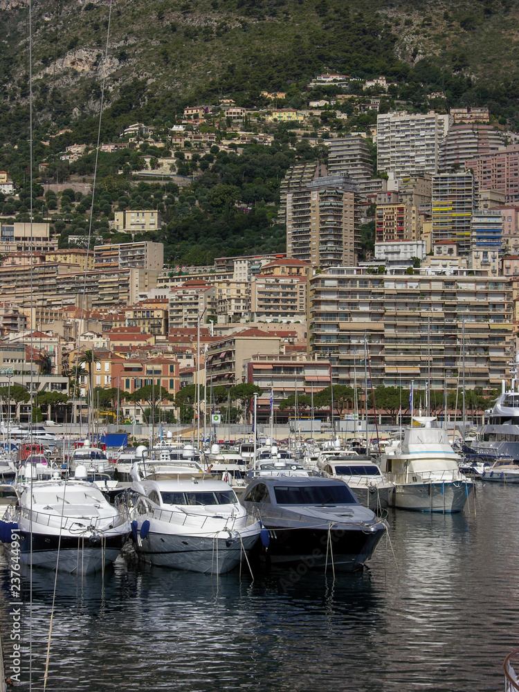 boats in marina at Monaco