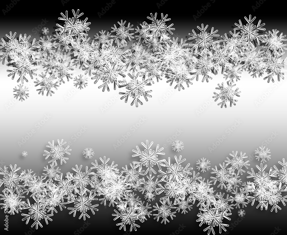 snowflakes and stars descending on background snowflakes and stars descending on background
