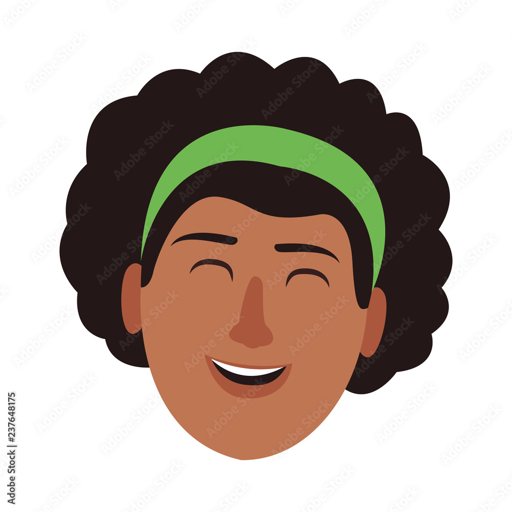 Afro woman smiling Afro woman smiling