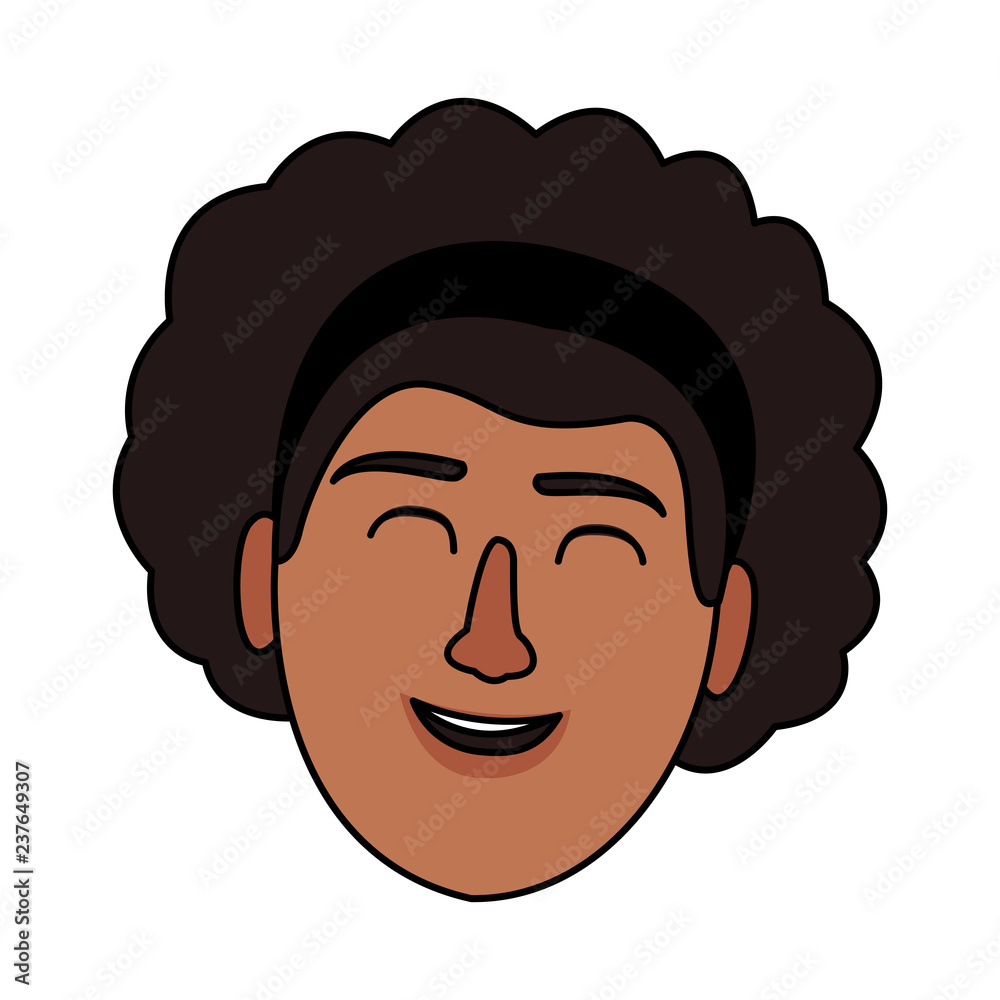 Afro woman smiling Afro woman smiling