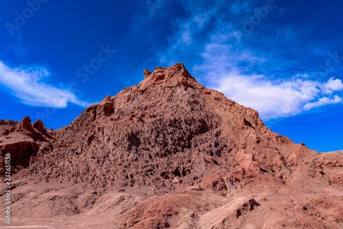 Large hill in the middle of the Moon Valley in the Atacama