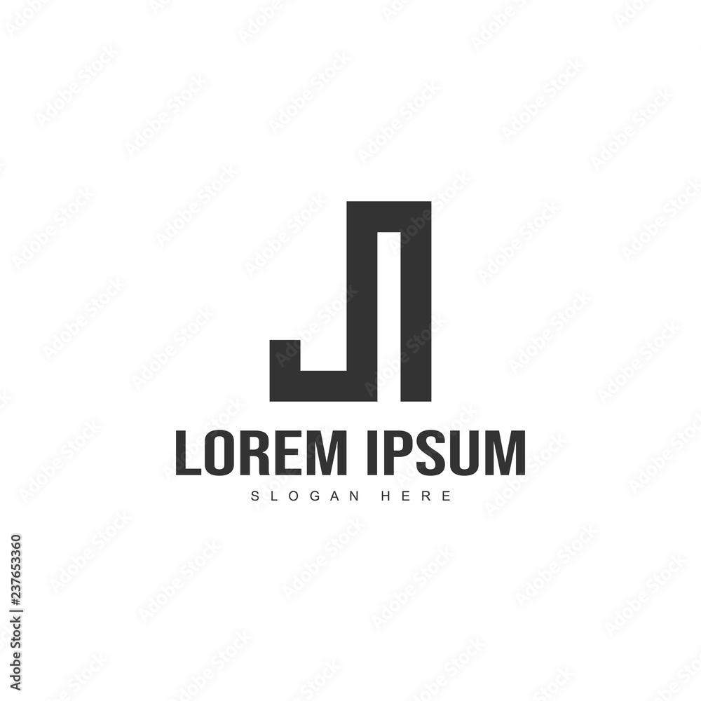 Initial letter logo template. Minimalist letter logo template