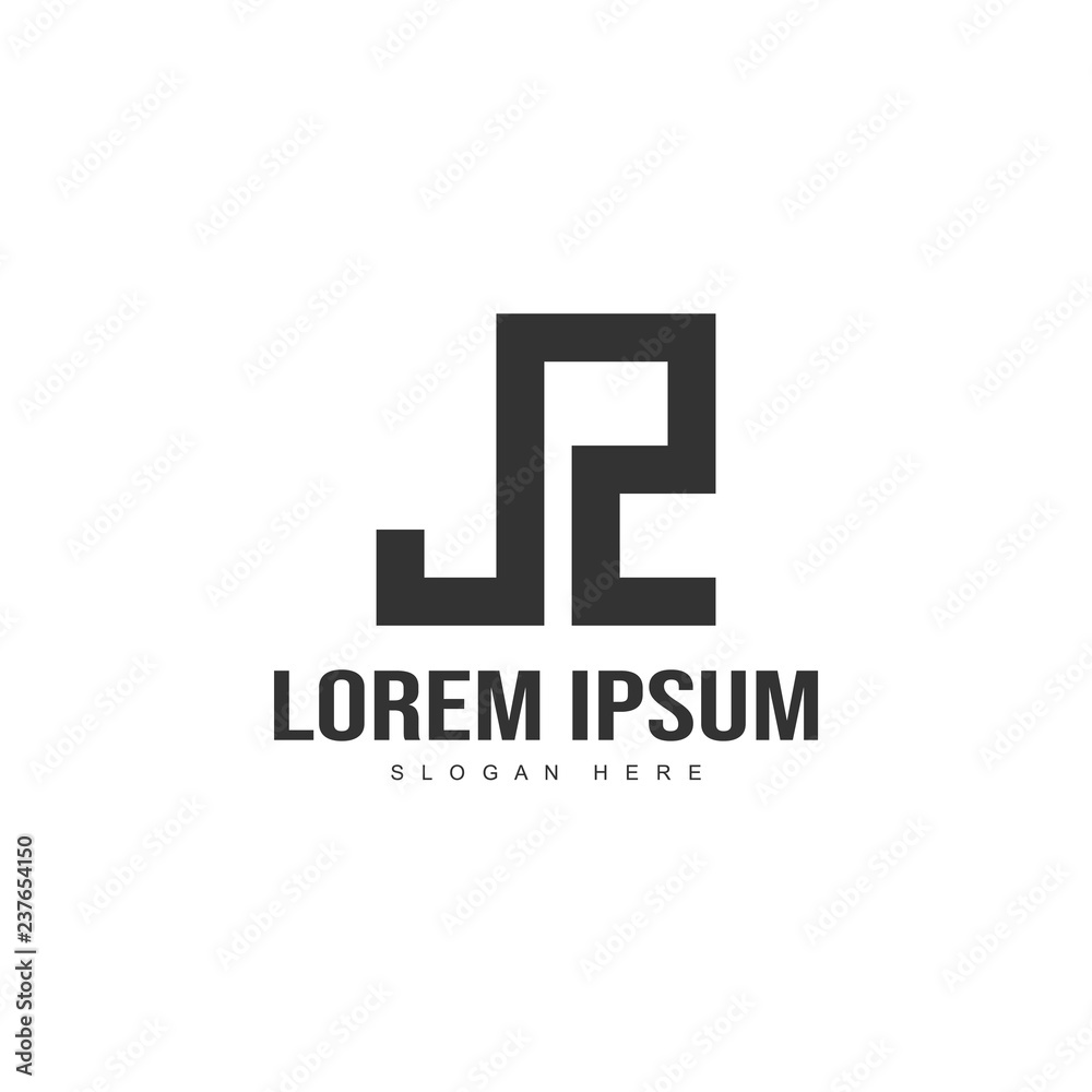 Initial letter logo template. Minimalist letter logo template