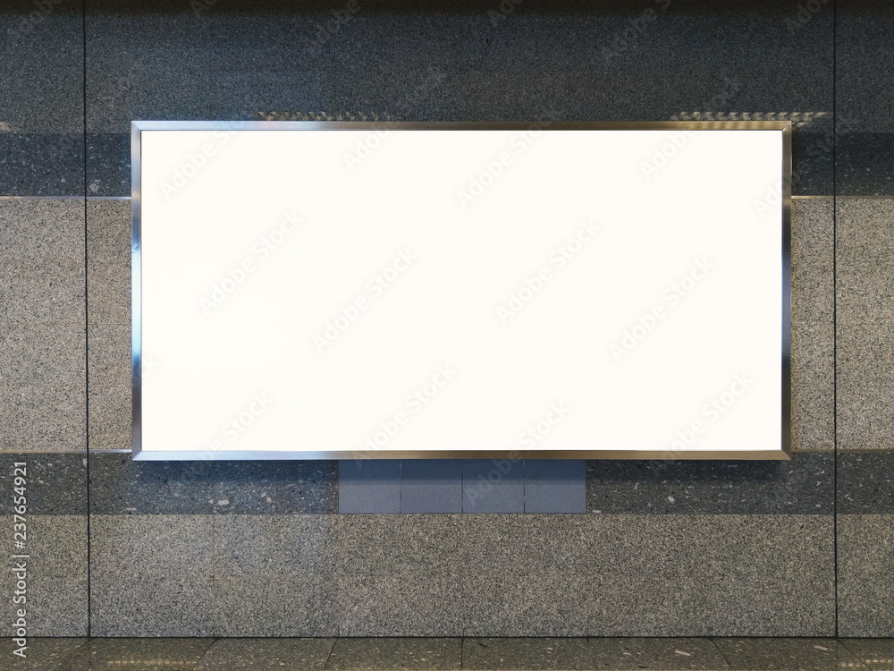 billboard big blank white LED screen horizontal outstanding in subway side pathway people walking to train underground for display advertisement text template promotion new brand indoor. billboard big blank white LED screen horizontal outstanding in subway side pathway people walking to train underground for display advertisement text template promotion new brand indoor.