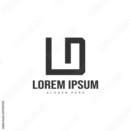 Initial letter logo template. Minimalist letter logo template