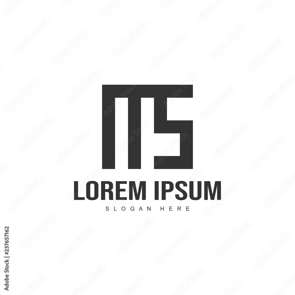 Initial letter logo template. Minimalist letter logo template Initial letter logo template. Minimalist letter logo template