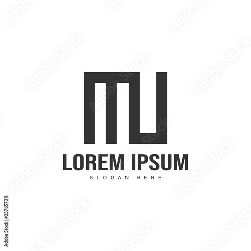 Initial letter logo template. Minimalist letter logo template