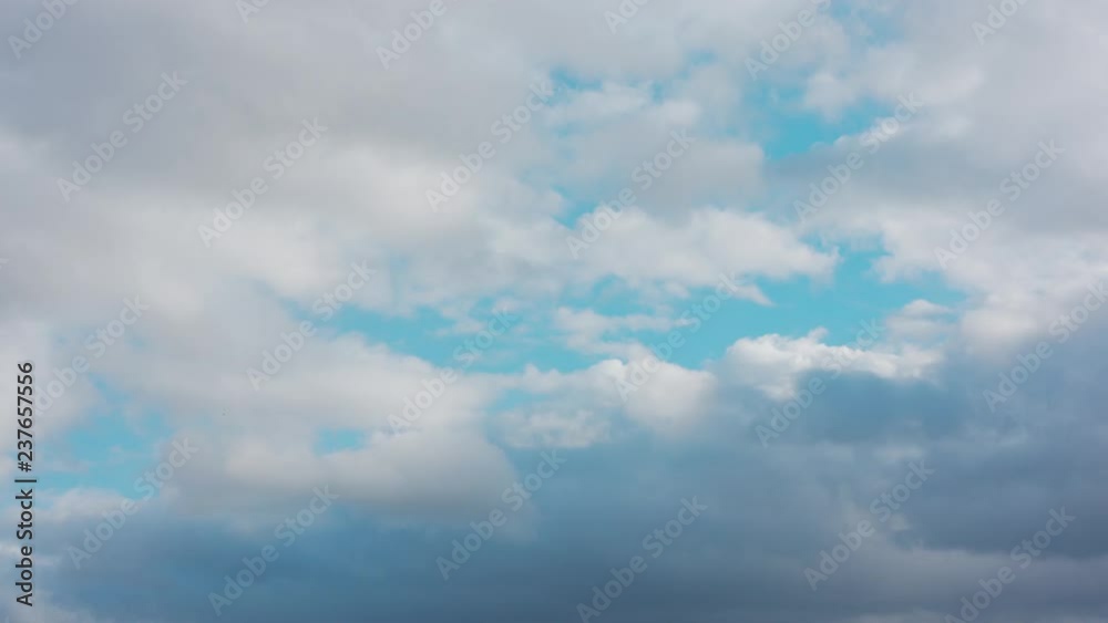 Blue sky background with white clouds. Long shot Blue sky background with white clouds. Long shot