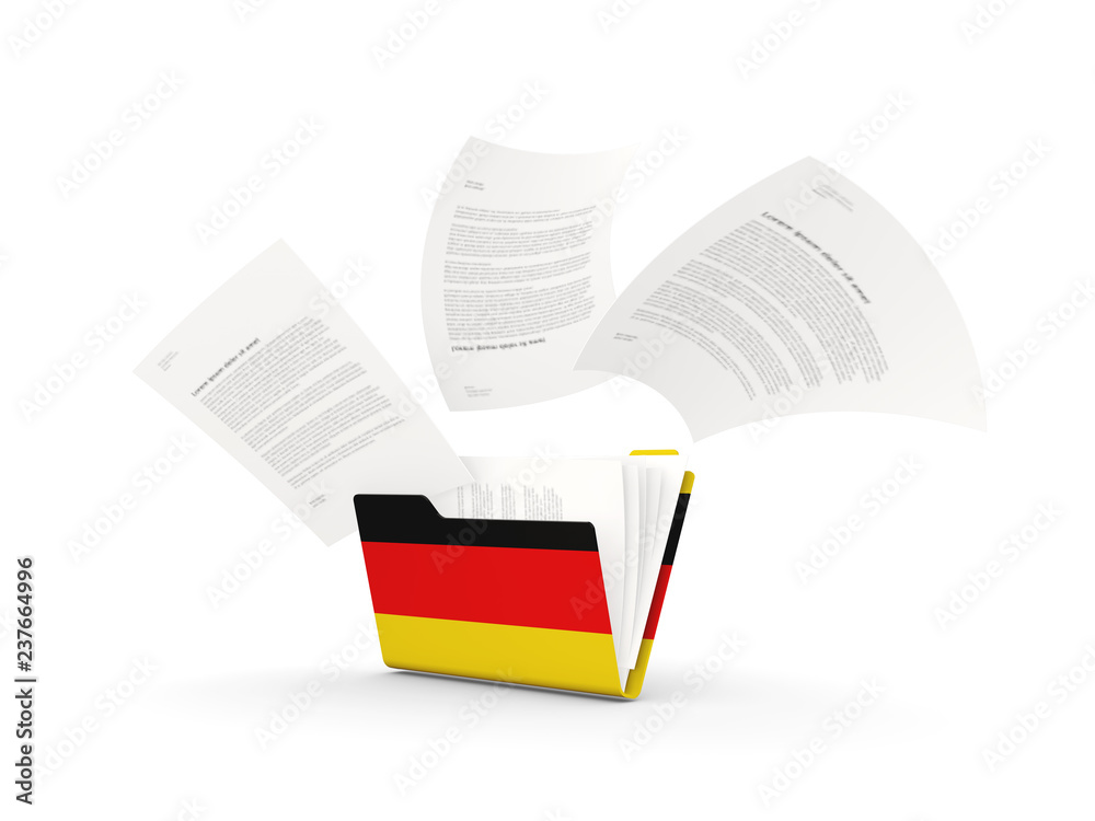 Folder with flag of germany Folder with flag of germany