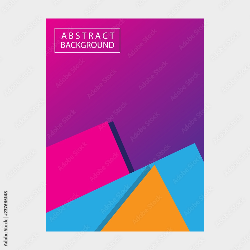 cover,flyer,brochure template design with abstract geometric shape background