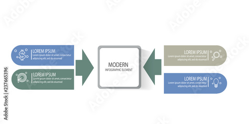 Modern infographic template