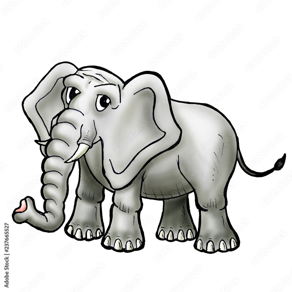 Fototapeta premium Old elephant