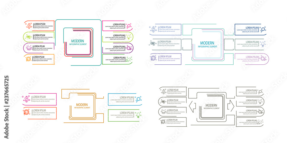 Modern infographic template Modern infographic template