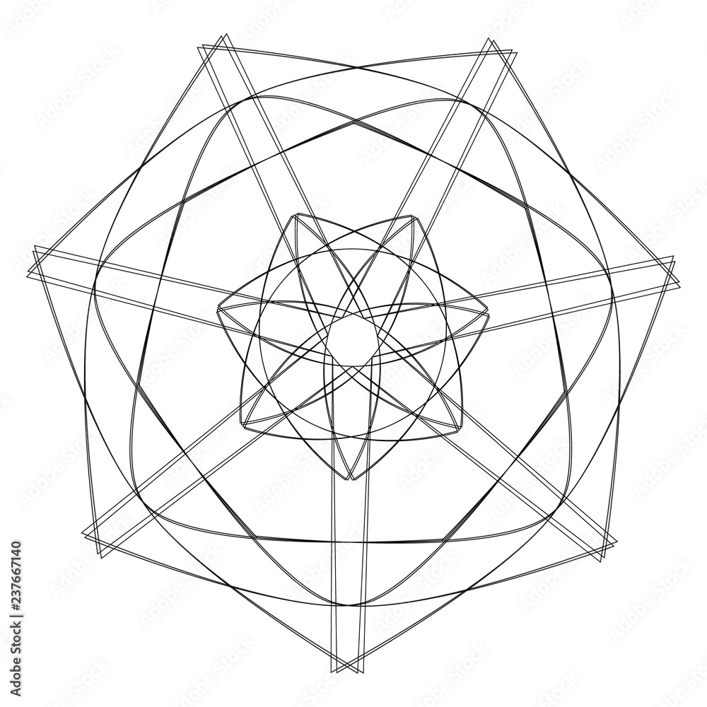 Fototapeta premium Geometry minimalistic artwork poster with simple shape and figure