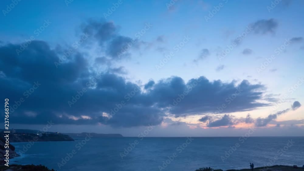 Evening Time-Lapse of Atlantic Colombian Sea Shore in Puerto Colombia Evening Time-Lapse of Atlantic Colombian Sea Shore in Puerto Colombia