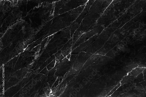 Black marble texture with white veins seamless patterns , interiors tile luxury for background © Amphawan