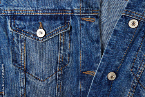 Jeans jacket. Abstract background. photo