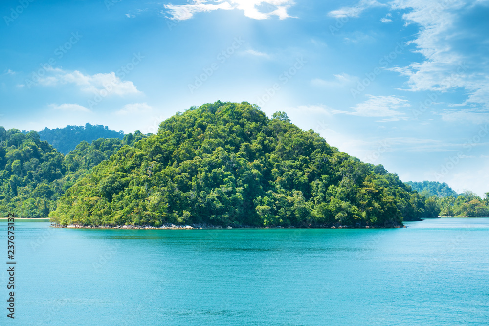 Beautiful tropical Thailand island for holiday vacation background concept,