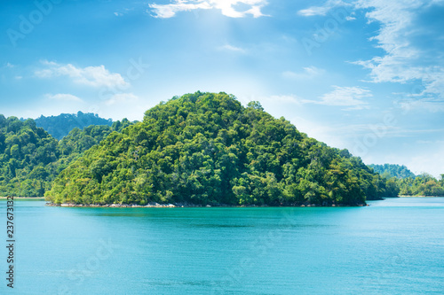 Beautiful tropical Thailand island for holiday vacation background concept, © Sergey