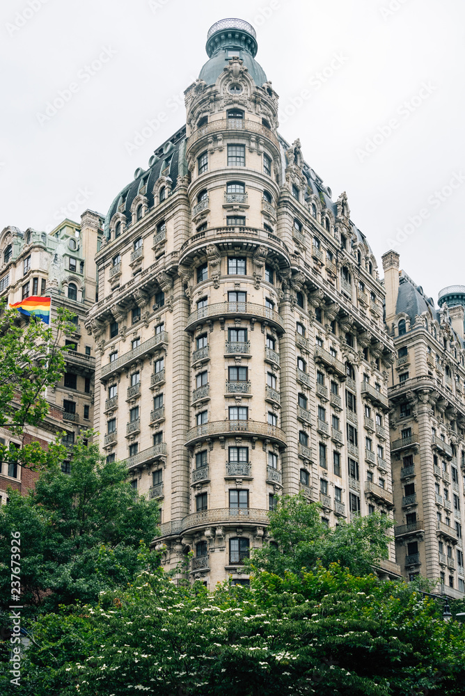 Historic architecture at 72nd and Broadway, in the Upper West Side of Manhattan, New York City
