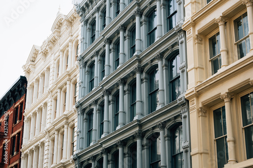 Architectural details in SoHo, Manhattan, New York City