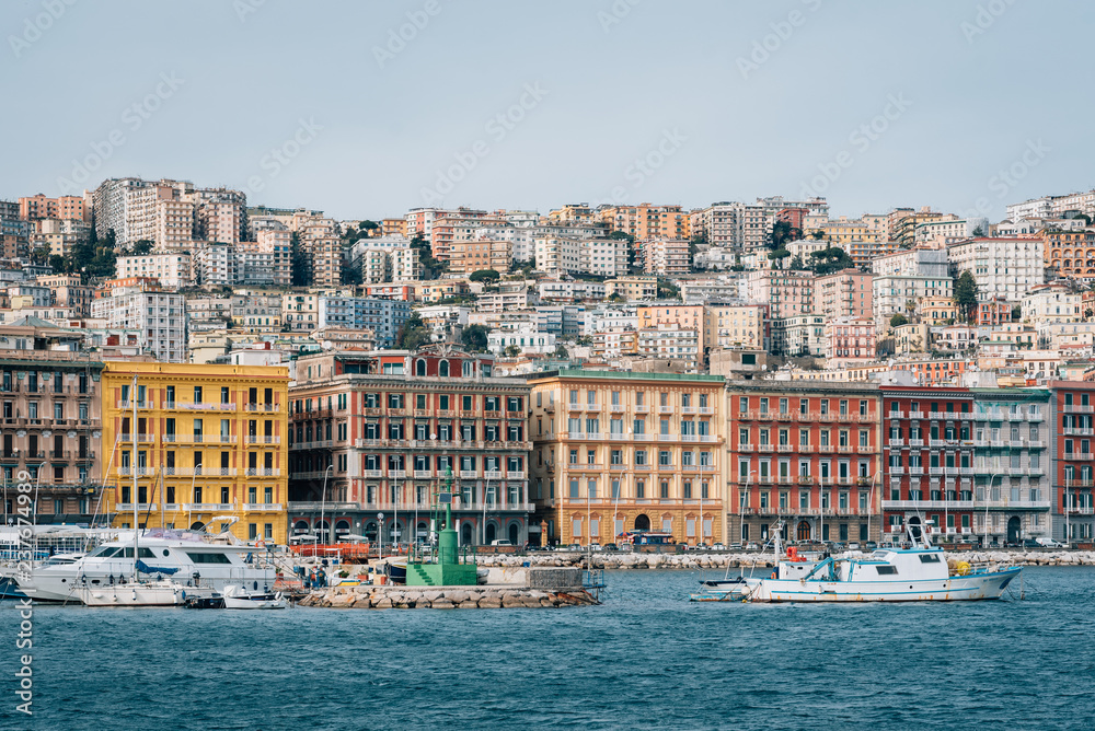 The Mergelinna waterfront, in Naples, Italy