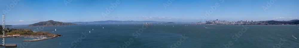 Panoramic view of the San Francisco Bay