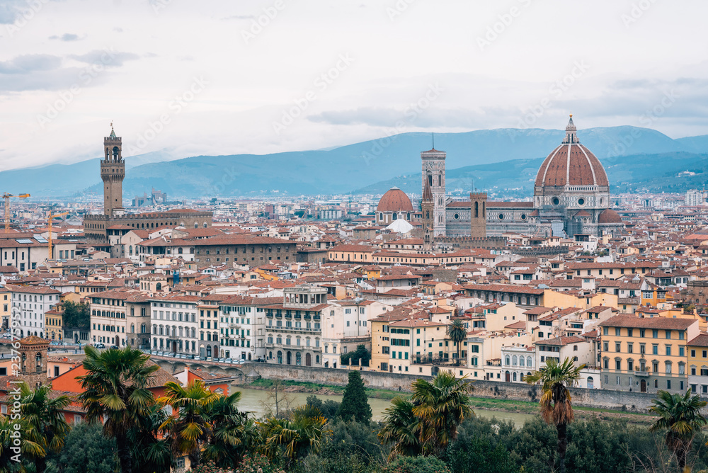 View from Piazzale Michelangelo, in Florence, Italy
