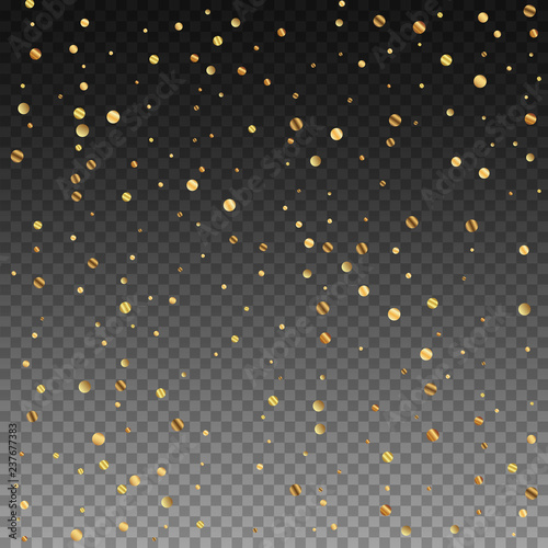 Sparse gold confetti luxury sparkling confetti. Sc