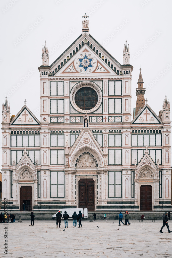 The Basilica di Santa Croce, in Florence, Italy.