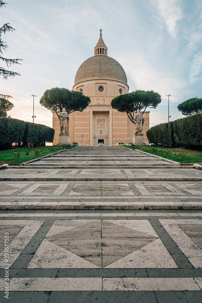 Fototapeta premium The Basilica dei Santi Pietro e Paolo, at EUR, in Rome, Italy