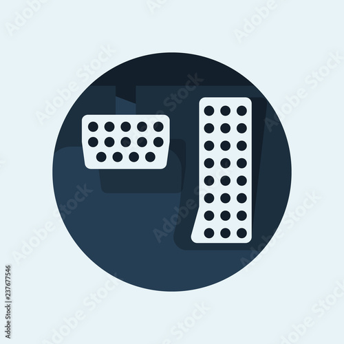 Pedal car icon. Vector illustration flat design. Isolated on white background.