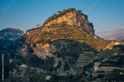View of mountains in Amalfi, Campania, Italy