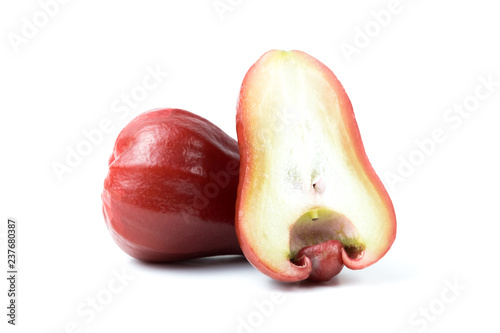 rose apple (chomphu) fresh isolated clipping path on white background