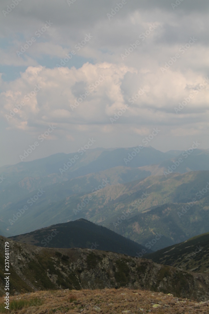 Bulgarian Mountain and sky