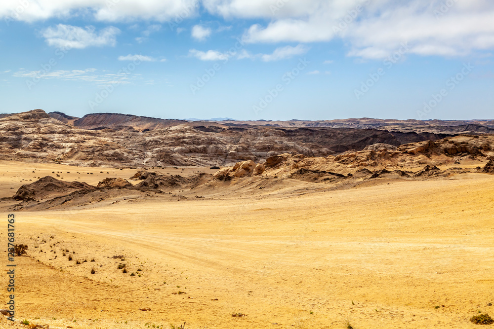 Moon Landscape, an area of the Namib Desert on the Namibian Skeleton coast that looks like the moon.