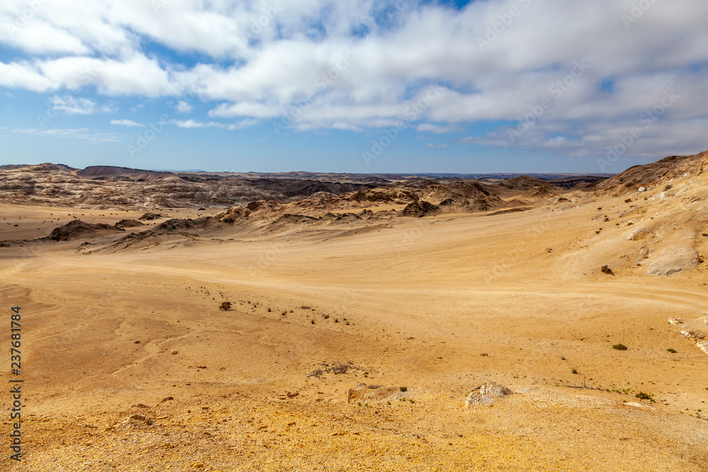 Moon Landscape, an area of the Namib Desert on the Namibian Skeleton coast that looks like the moon.