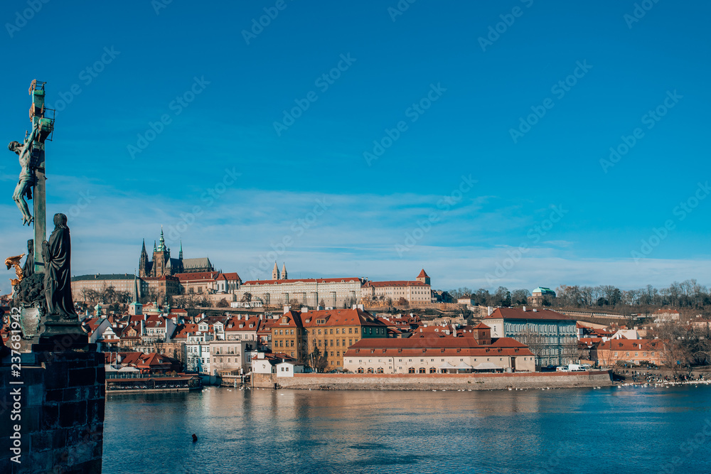 Obraz premium Cathedral and Prague castle, Czech Republic