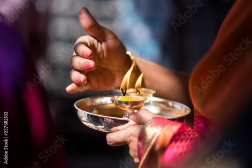 Oil lamp, Diwali , HIndu festival , royal Rajasthan, India