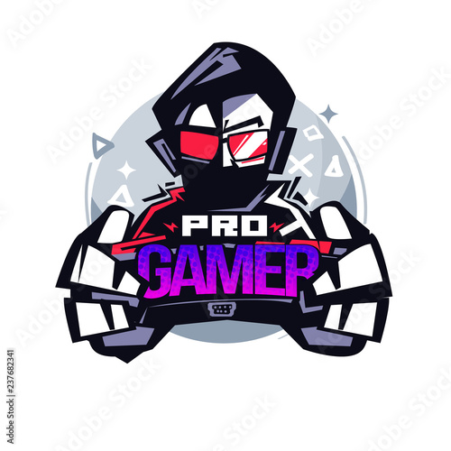 Pro Gamer. Gamer logo - vector