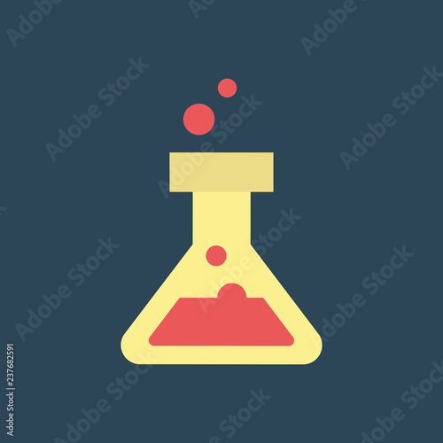 Silhouette icon triangle chemical bottle
