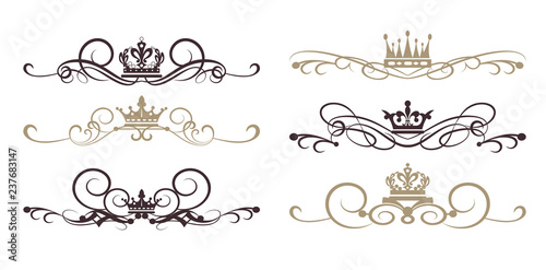 Design elements, vintage ornaments