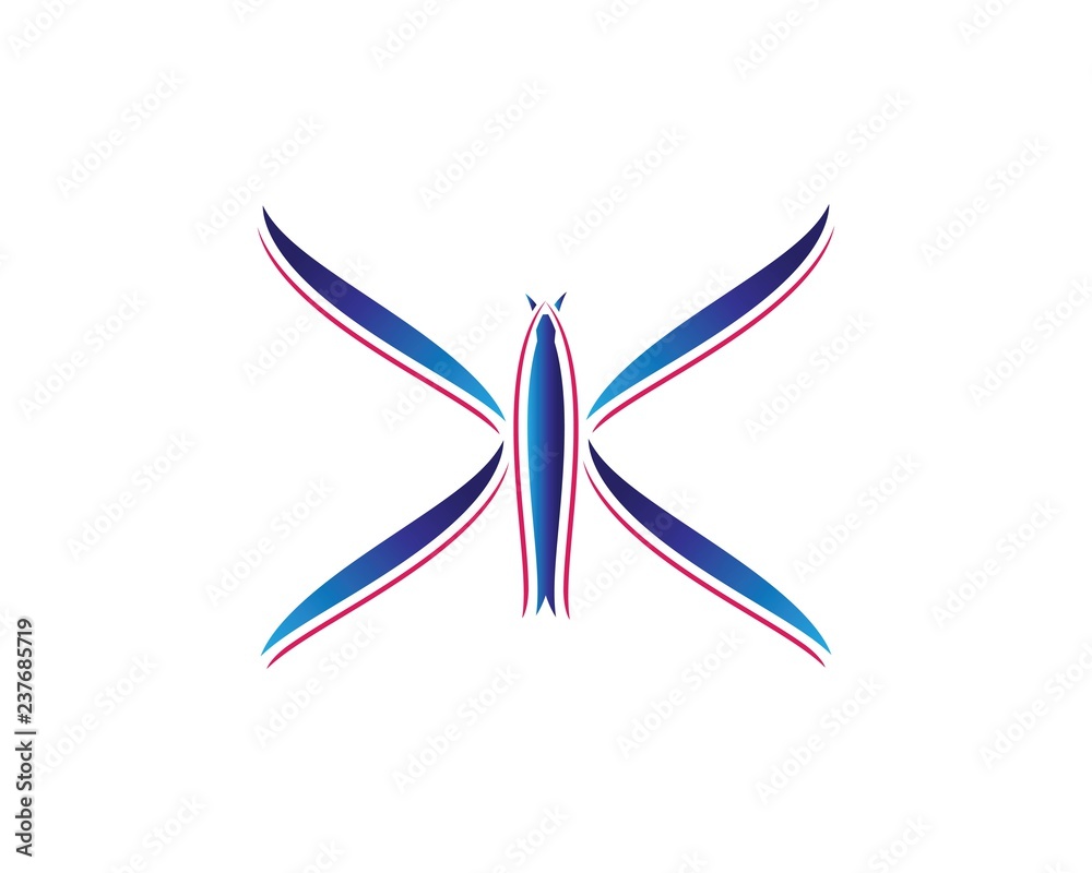 Beauty Butterfly Logo Template Vector icon Beauty Butterfly Logo Template Vector icon